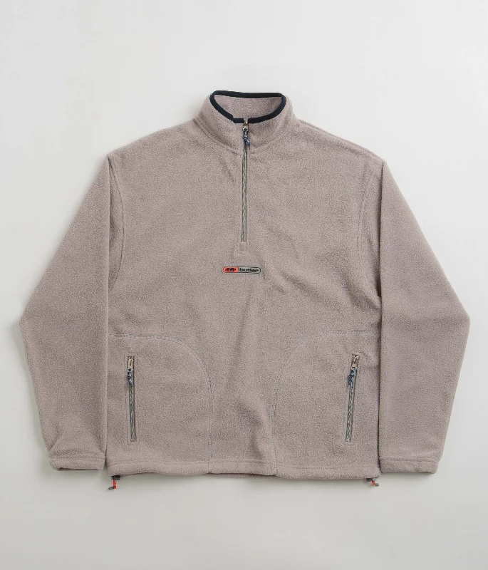 Hoodies & sweatshirts with mesh breathable texture-Butter Goods Pitch 1/4 Zip Sweatshirt - Grey