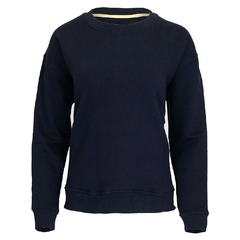 Hoodies & sweatshirts with affordable pack pricing-Women`s Happiest On The Court Tennis Sweatshirt Navy and White