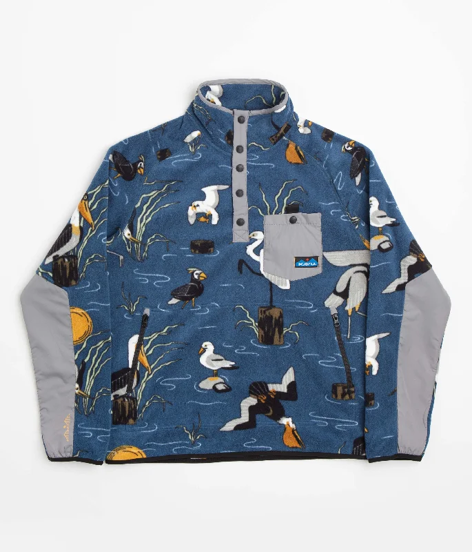 Hoodies & sweatshirts with polyester cozy elegance-Kavu Teannaway Fleece Sweatshirt - Angling Birds