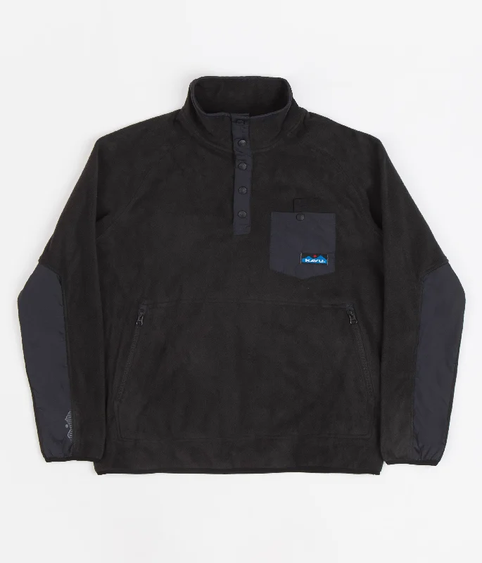 Hoodies & sweatshirts with velour chic softness-Kavu Teannaway Fleece Sweatshirt - Black