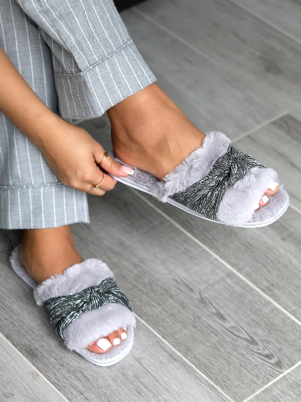 Flats with slip-on cozy durability-SPARKLE