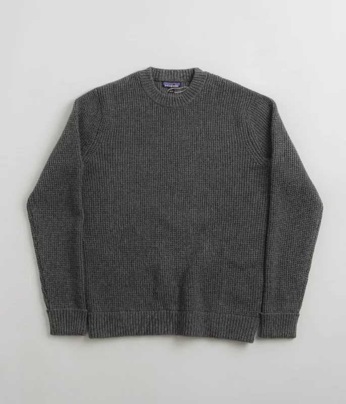 Hoodies & sweatshirts with eco-conscious wool weave-Patagonia Recycled Wool Sweatshirt - Hex Grey