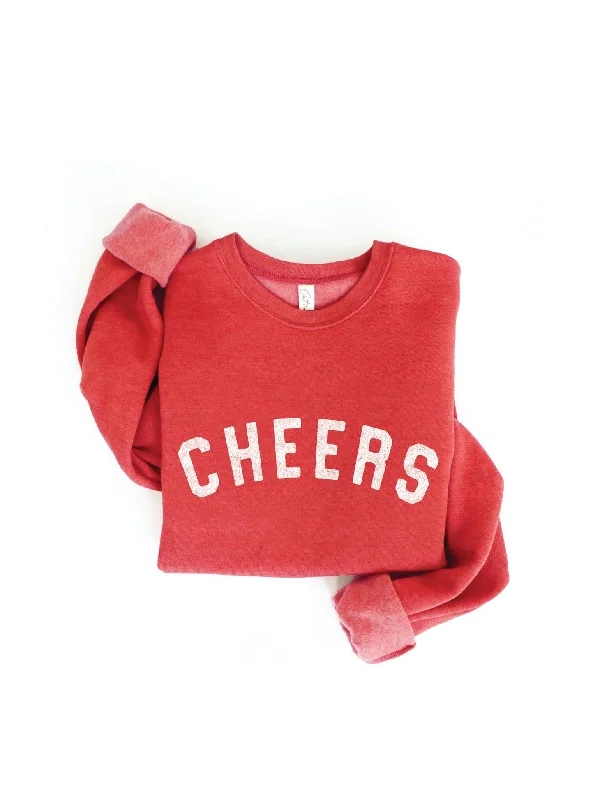 Hoodies & sweatshirts with hypoallergenic fleece-Cheers Graphic Sweatshirt