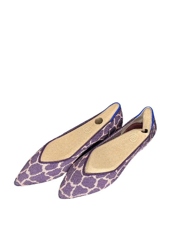 Flats with hypoallergenic suede-Shoes Flats By Rothys In Purple, Size: 8.5