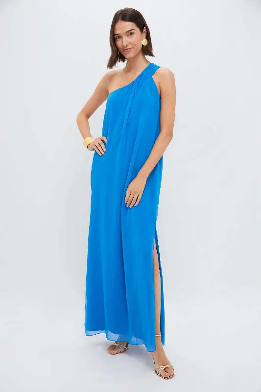 Classy sheath dresses-Baleine Blue Soleil Gown