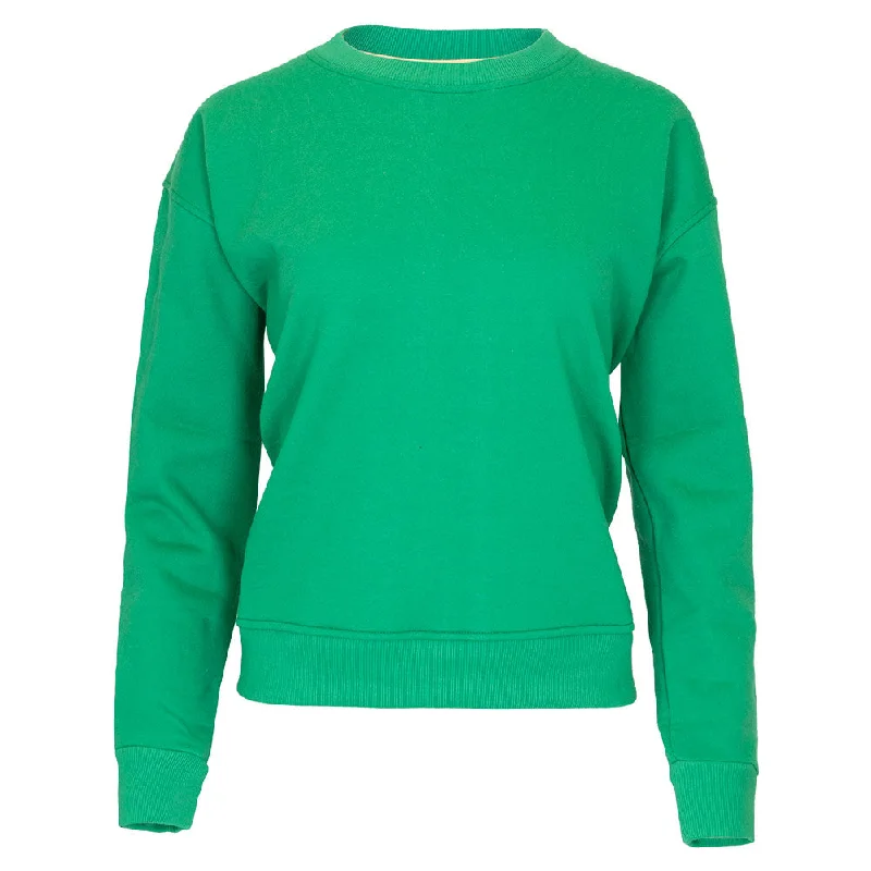 Hoodies & sweatshirts with thermal lightweight padding-Women`s Happiest On The Court Pickleball Sweatshirt Green and White