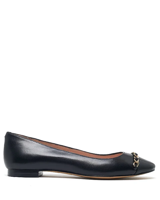 Flats with round toe practicality-Fleur Mestizo & Patent Black