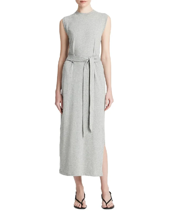 Soft cotton mini dresses-Vince Sleeveless Wrap Dress