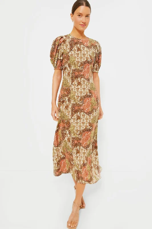 Romantic floral maxi dresses-Aura Calais Dress