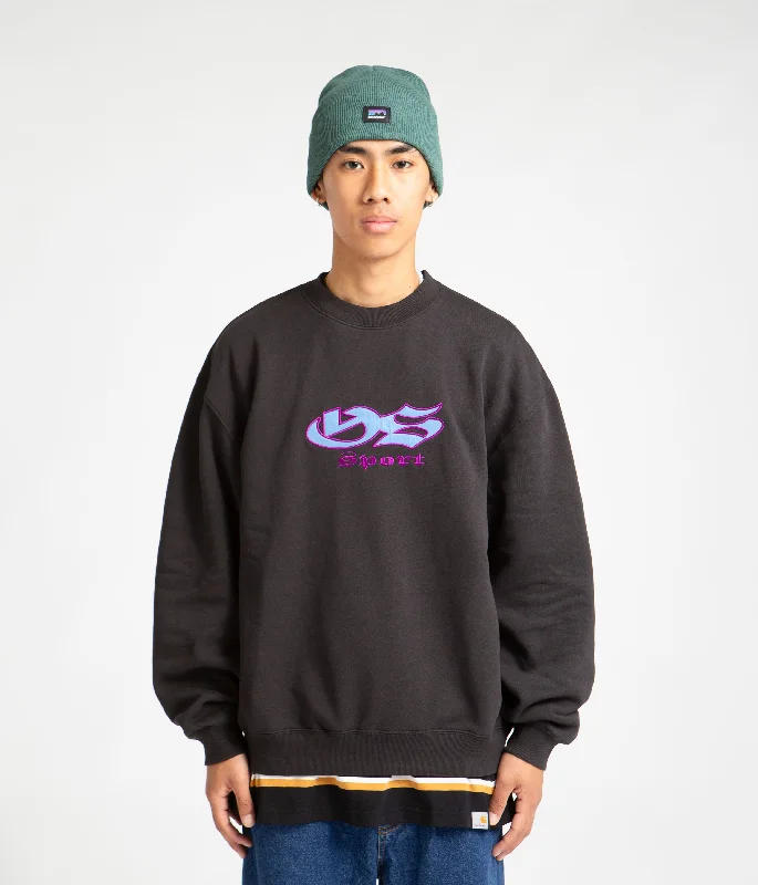 Hoodies & sweatshirts with durable thermal elegance-Yardsale YS Sport Crewneck Sweatshirt - Black