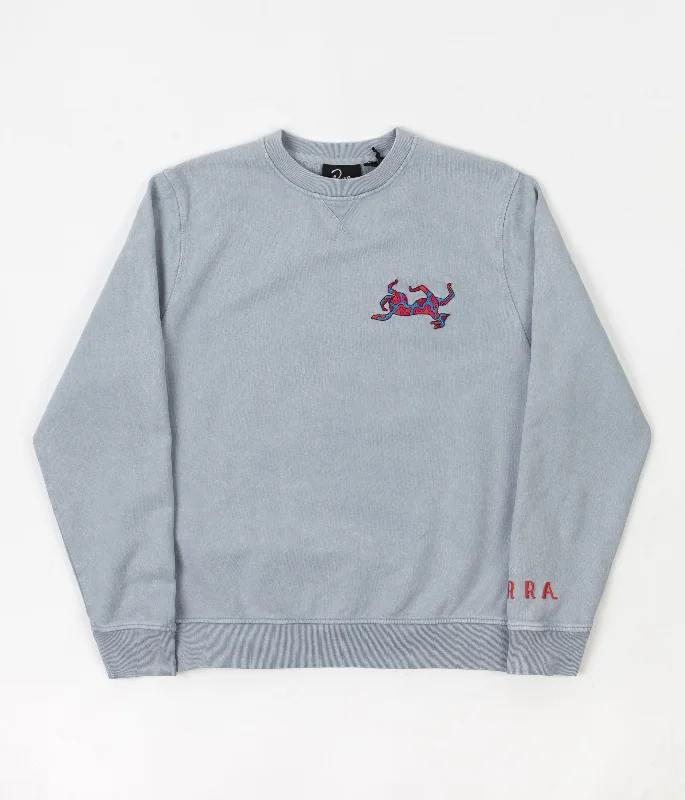 Hoodies & sweatshirts with jersey chic warmth-by Parra Upside Dog Race Crewneck Sweatshirt - Dusty Blue