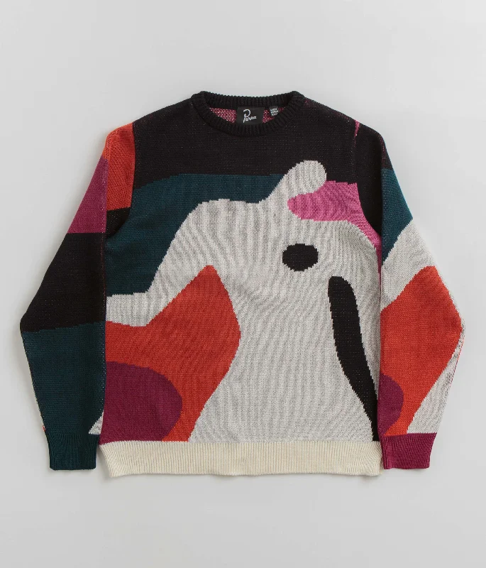 Hoodies & sweatshirts with taupe versatile shades-by Parra Grand Ghost Caves Knitted Sweatshirt - Multi