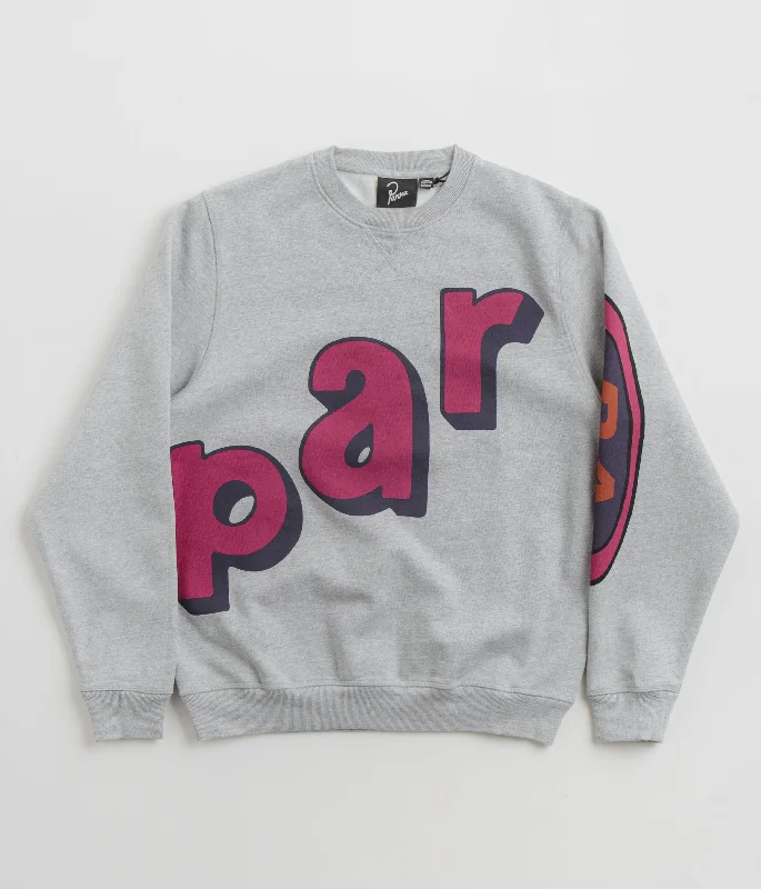 Hoodies & sweatshirts with microfiber durable finish-by Parra Loudness Crewneck Sweatshirt - Heather Grey