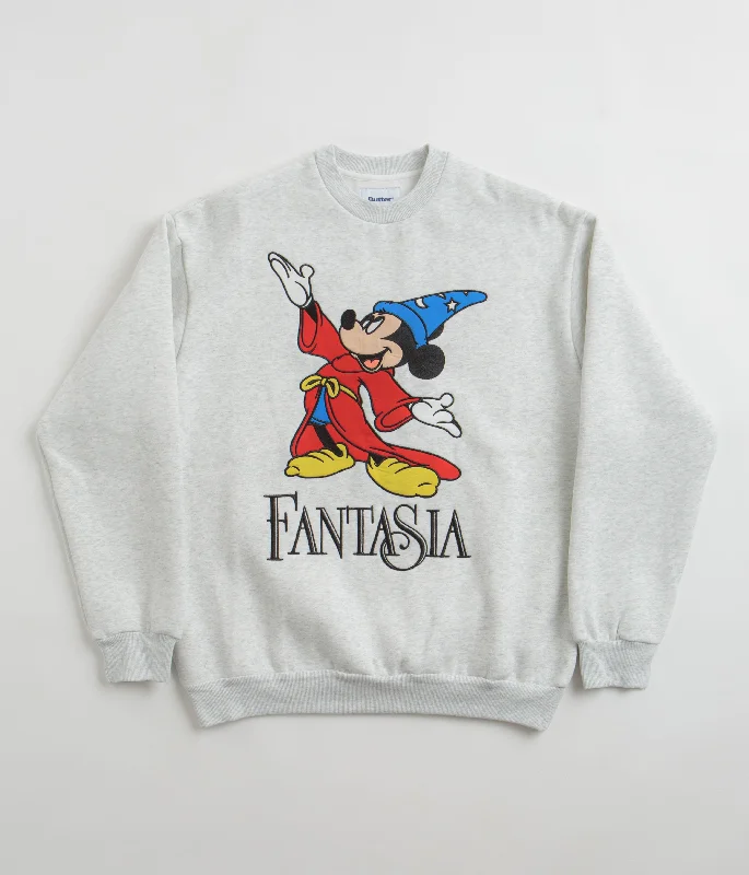 Hoodies & sweatshirts with olive neutral tones-Butter Goods Fantasia Crewneck Sweatshirt - Ash Grey