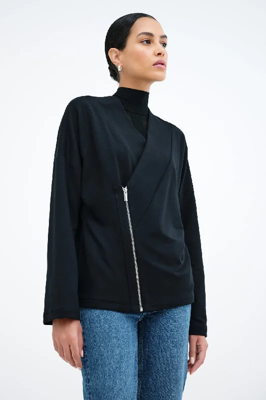 Hoodies & sweatshirts with mesh stylish elegance-Tillary Sweatshirt Jacket