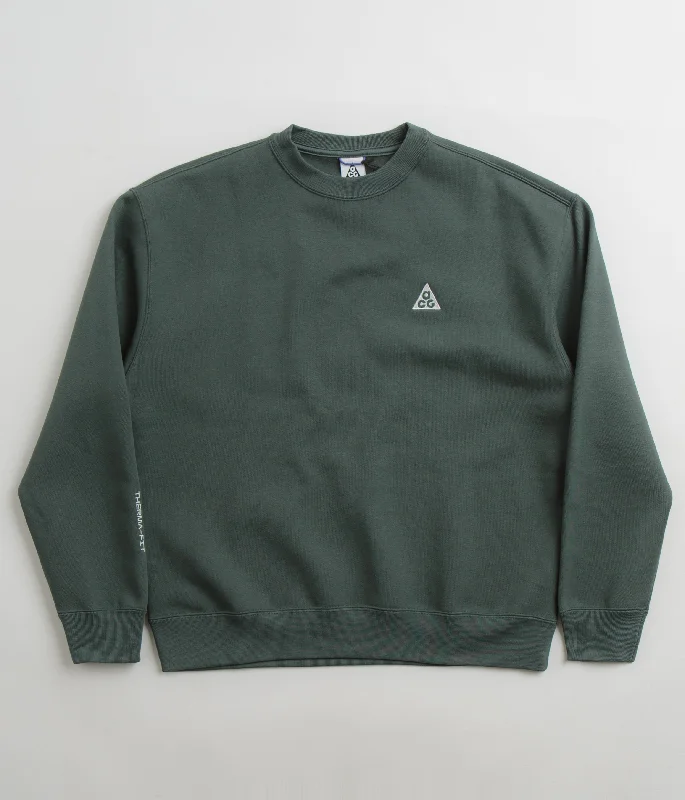 Hoodies & sweatshirts with affordable pricing deals-Nike ACG Tuff Fleece Crewneck Sweatshirt - Vintage Green / Vintage Green / Summit White