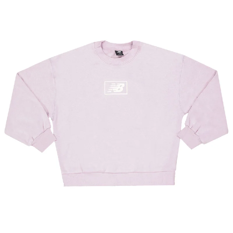 Hoodies & sweatshirts with premium graphic designs-New Balance - Women's Brushed  Back Crew Sweatshirt (WT33528 DMY)