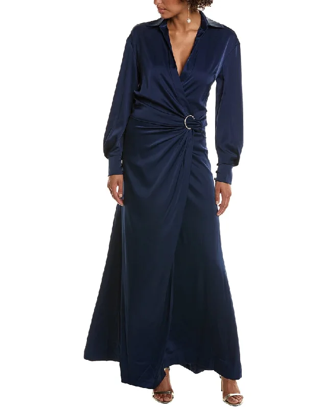 Chic asymmetrical mini dresses-Halston Ivon Gown