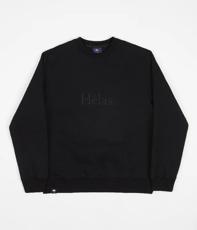 Hoodies & sweatshirts with pastel pink vibrancy-Helas Class Crewneck Sweatshirt - Black