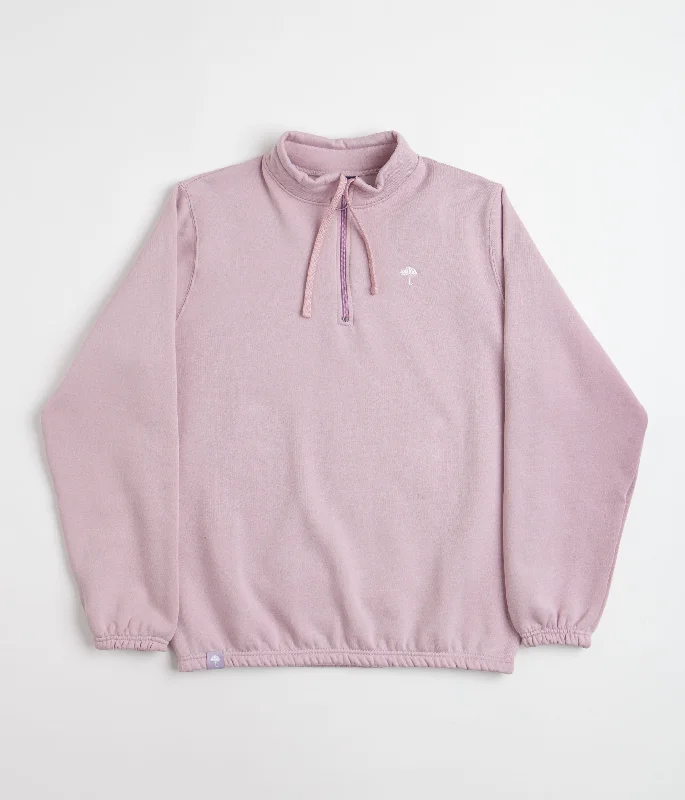 Hoodies & sweatshirts with heavy polyester warmth-Helas Classic 1/4 Zip Sweatshirt - Light Purple