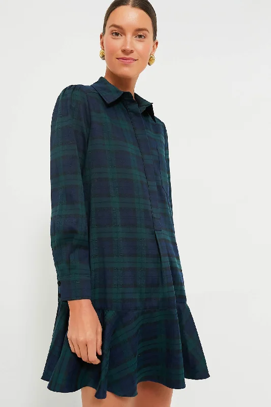 Simple beach dresses-Blackwatch Callahan Shirt Dress