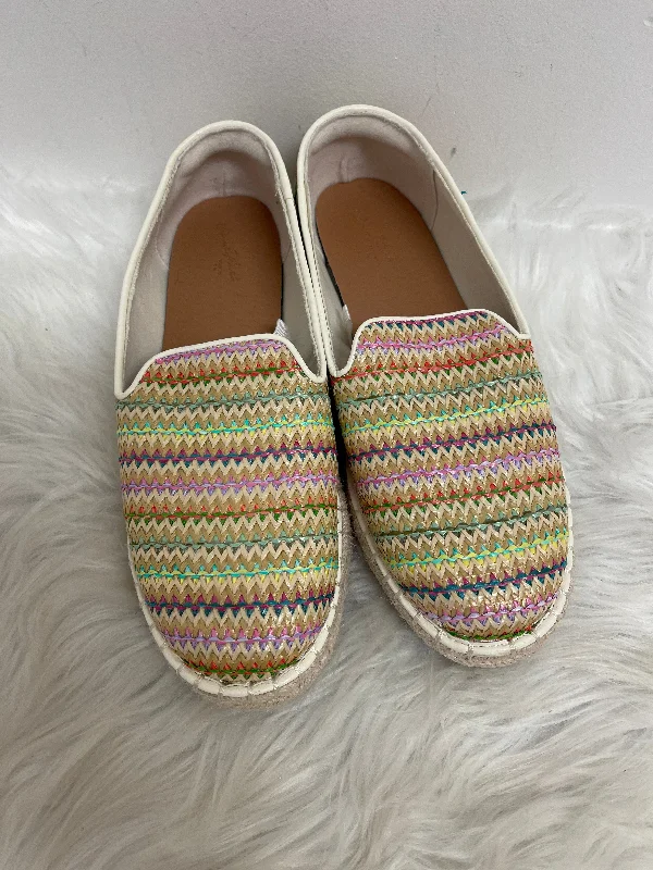 Flats with striped chic charm-Shoes Flats By Universal Thread In Multi-colored, Size: 7