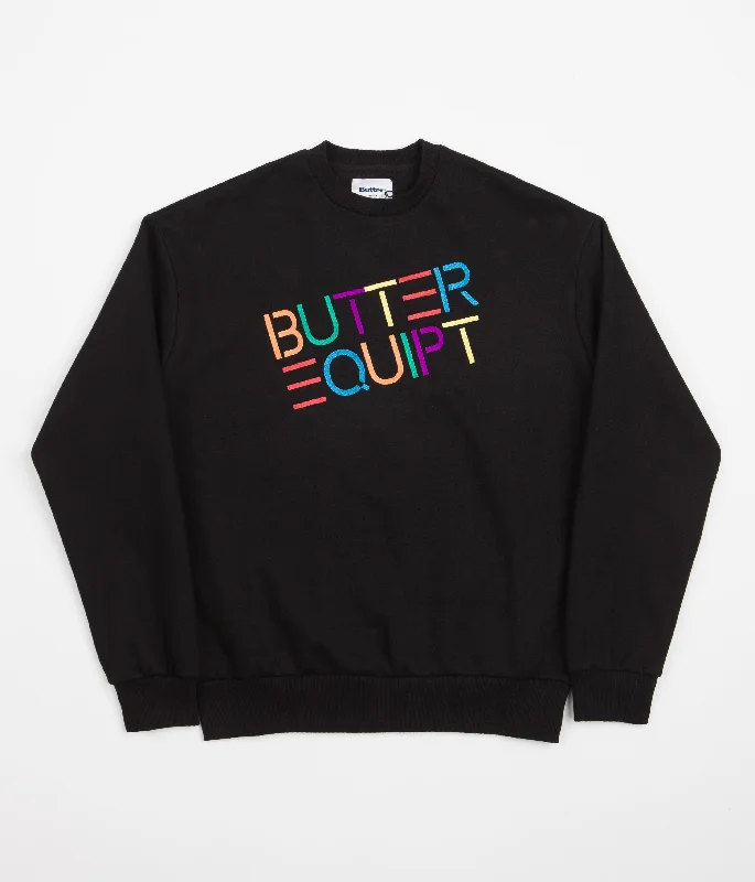 Hoodies & sweatshirts with heavy fleece warmth-Butter Goods Equipt Crewneck Sweatshirt - Black