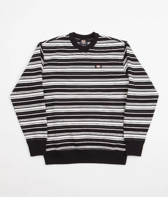 Hoodies & sweatshirts with heavy winter warmth-Dickies Westover Stripe Crewneck Sweatshirt - White