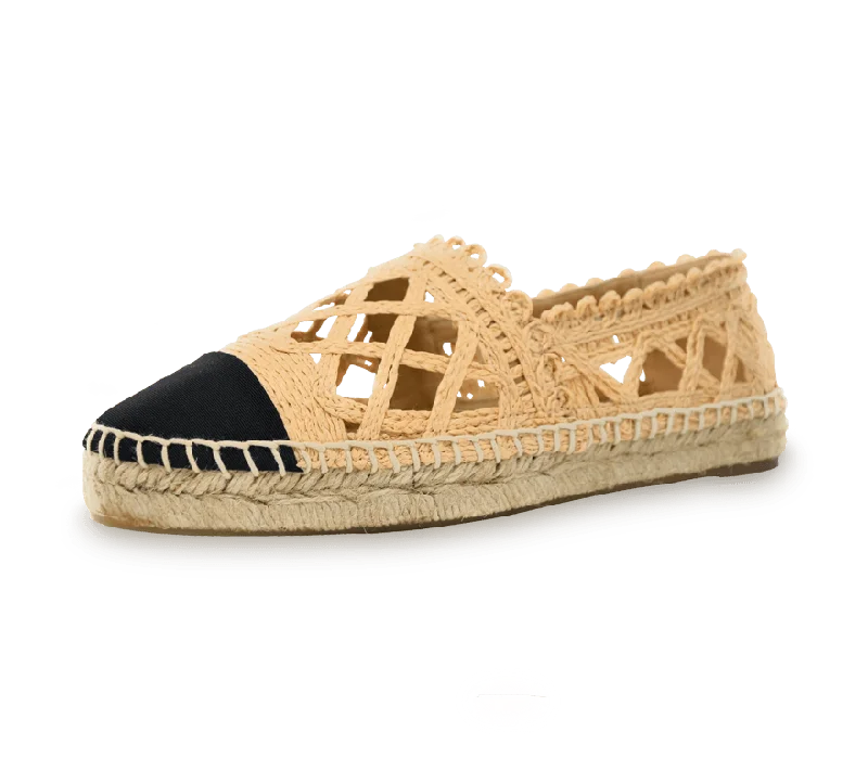 Flats with suede plush charm-Espadrille Slip-On Flats