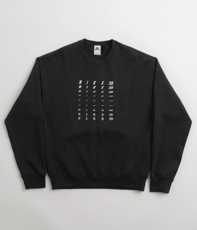 Hoodies & sweatshirts with drawstring cozy charm-Nike SB Fade Crewneck Sweatshirt - Black