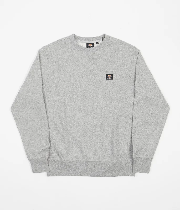 Hoodies & sweatshirts with tie-dye cool patterns-Dickies Mount Vista Crewneck Sweatshirt - Grey Melange