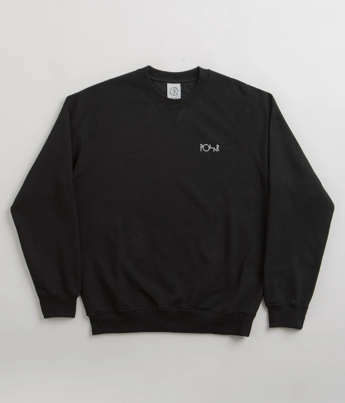 Hoodies & sweatshirts with cotton soft texture-Polar Default Crewneck Sweatshirt - Black