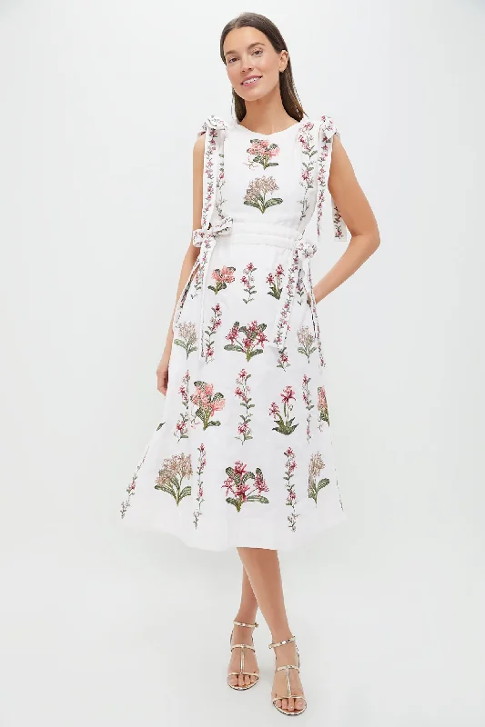 Petite cocktail dresses-Orquidea Guaguanco Midi Dress