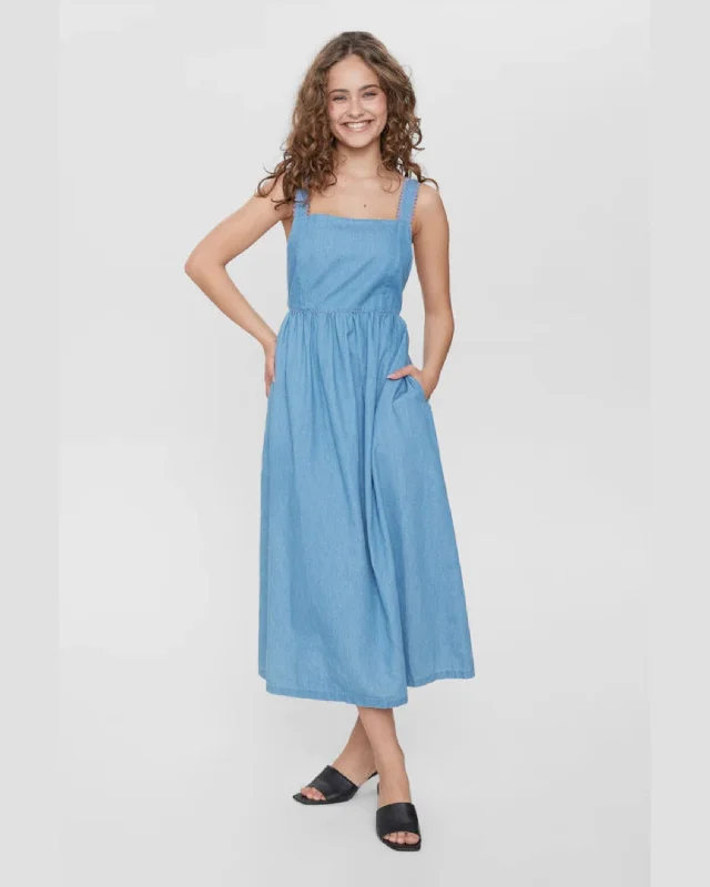 Breezy beach maxi dresses-Numph Nudylan Dress