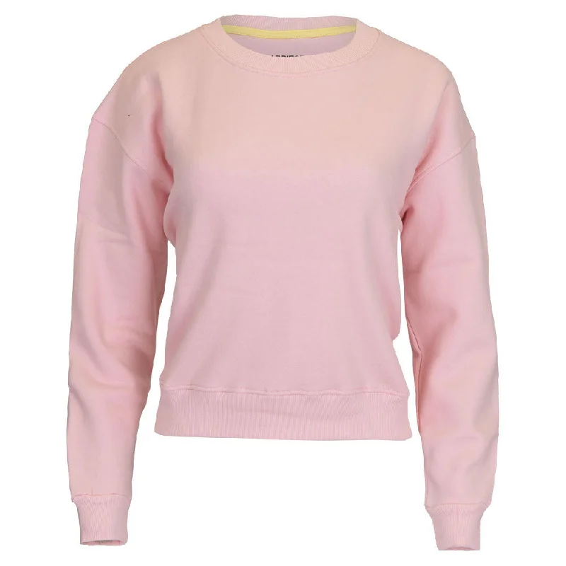 Hoodies & sweatshirts with premium graphic embroidery-Women`s Happiest On The Court Tennis Sweatshirt Pink