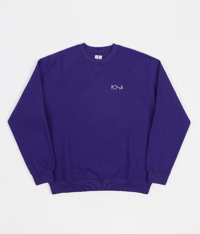 Hoodies & sweatshirts with navy versatile shades-Polar Default Crewneck Sweatshirt - Purple