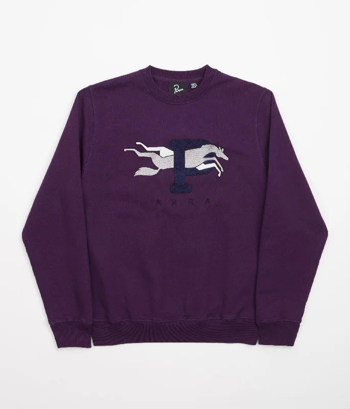 Hoodies & sweatshirts with budget pack savings-by Parra Horse P Crewneck Sweatshirt - Purple