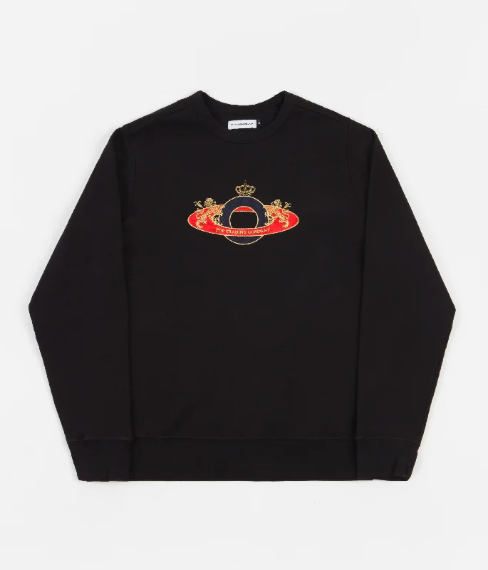 Pop Trading Company Royal O Crewneck Sweatshirt - Black