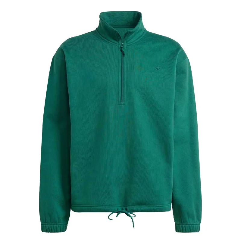 Hoodies & sweatshirts with velour durable comfort-adidas - Men's Adicolor Contempo 1/2 Zip Sweatshirt (IM4396)