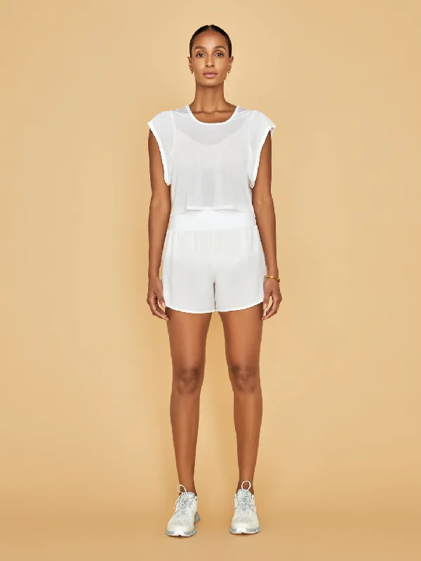 basic tank tops for layering-Landon Crop - White