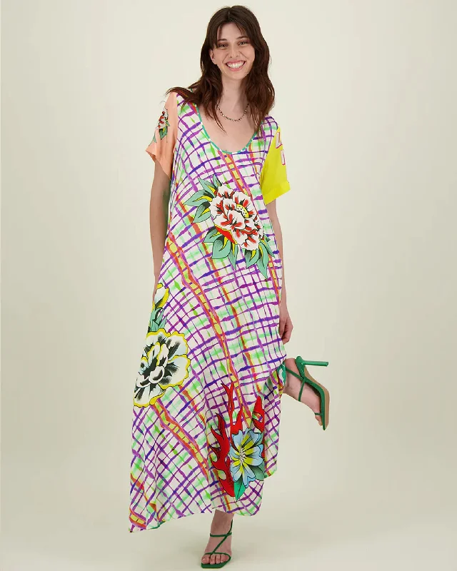 Trendy off-shoulder maxi dresses-Vera Maxi Print Dress