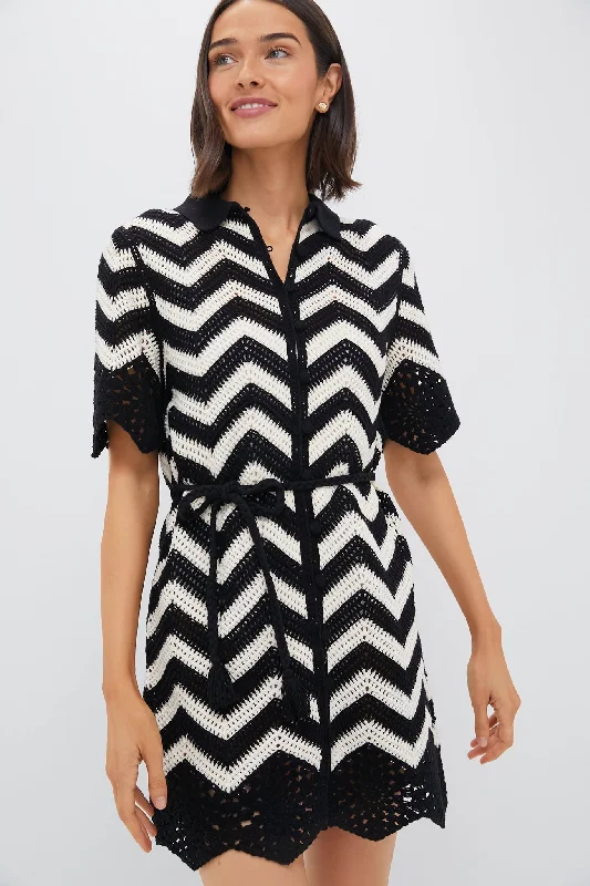 Traditional silk dresses-Stripe Jacinta Mini Dress