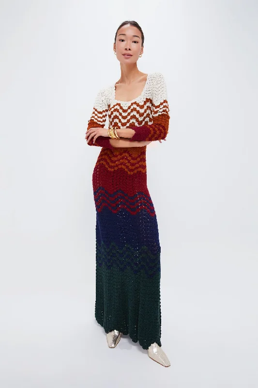 Modern tiered maxi dresses-Multi Chiri Dress