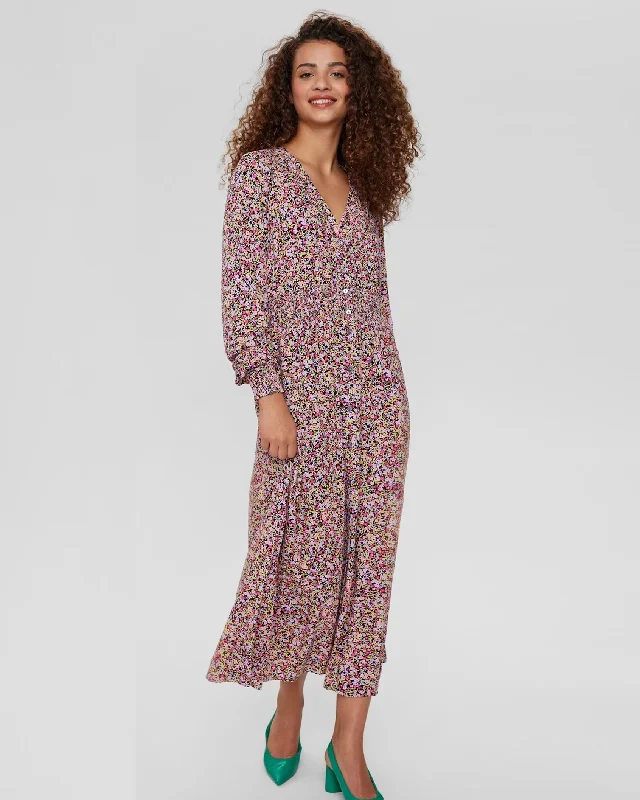 Bright festival maxi dresses-Numph Nuarlene Sara Dress