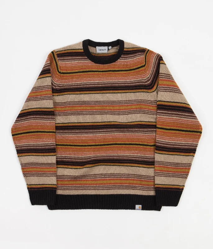 Hoodies & sweatshirts with budget-friendly bulk sets-Carhartt Tuscon Crewneck Sweatshirt - Tuscon Stripe / Offroad