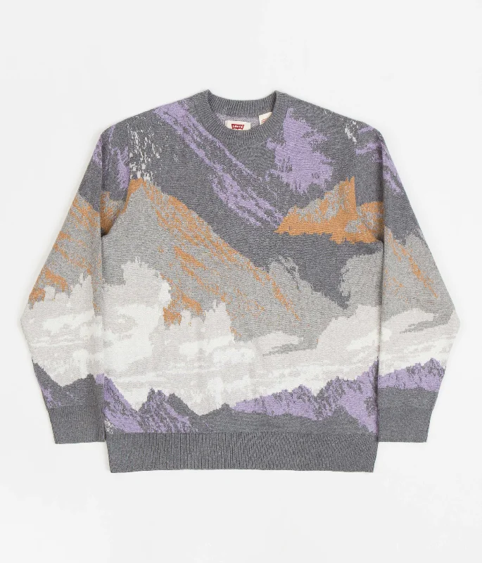 Hoodies & sweatshirts with affordable bulk pricing-Levi's® Red Tab™ Stay Loose Crewneck Sweatshirt - Mountain Landscape Dusk