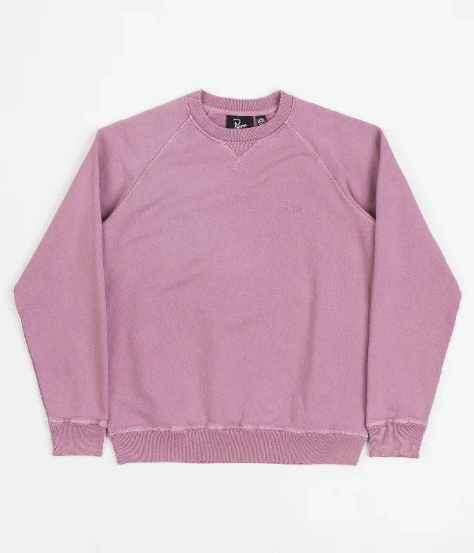 Hoodies & sweatshirts with abstract stylish weaves-by Parra Logo Crewneck Sweatshirt - Lavender