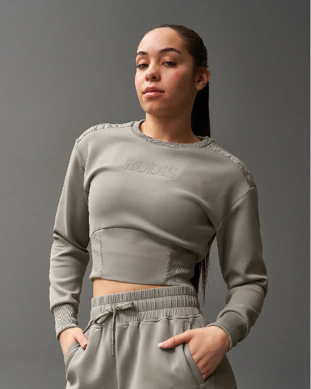 fitted sweater tops for sleek looks-RUDIS COOL-FEEL Women's Fitted Crew