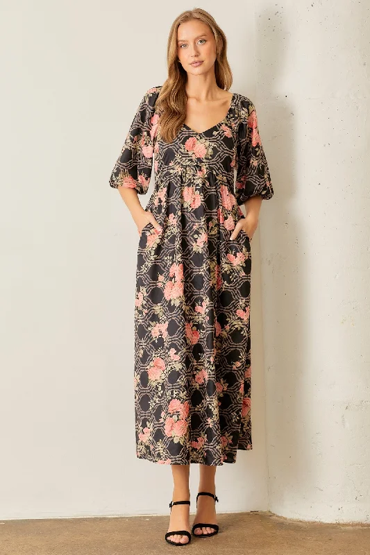 Romantic floral maxi dresses-The Floral Dress **Final Sale**