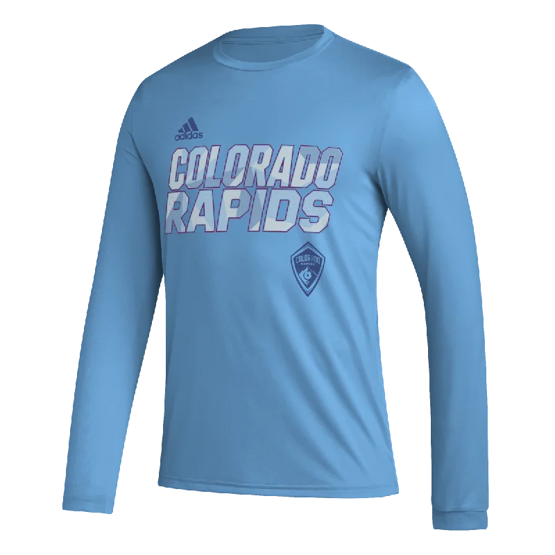 fashionable long-sleeve tops for fall-Rapids Men's L/S Pregame Tee